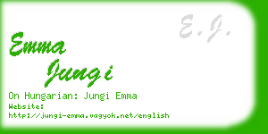 emma jungi business card